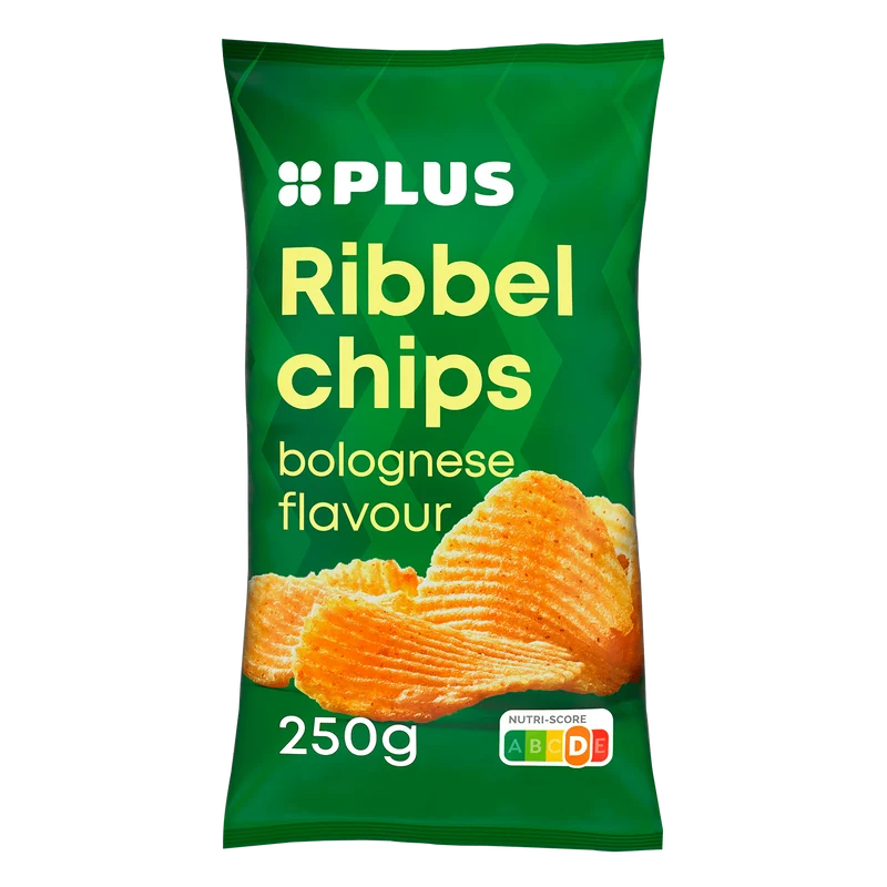 Ribbelchips bolognese