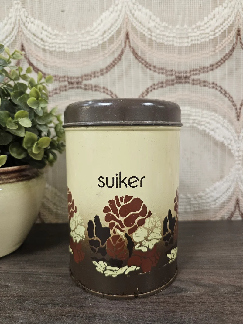 Brabantia Batique suiker blik jaren 70