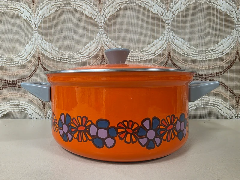 Vintage Brabantia Diane pan oranje