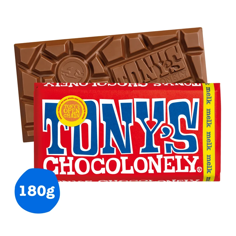 Tony's Chocolonely Chocoladereep Melk Fairtrade