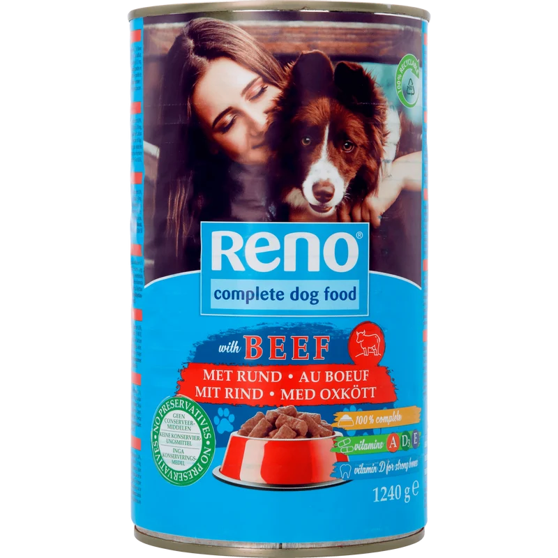 Reno Hondenvoer in blik rund brok/saus