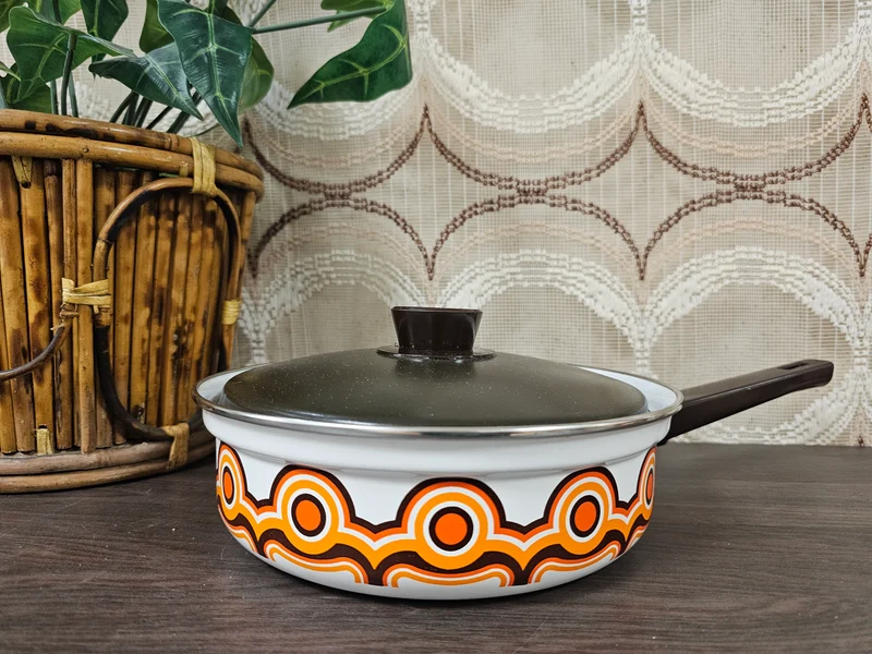 Brabantia Bayon hapjespan – 22 cm vintage pan