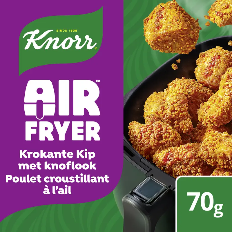 Knorr Airfryer mix voor krokante kip knoflook