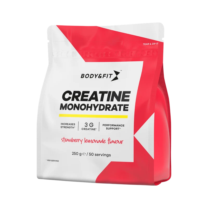 Body & Fit Creatine Monohydrate Strawberrry Lemonade Flavour 250 gram