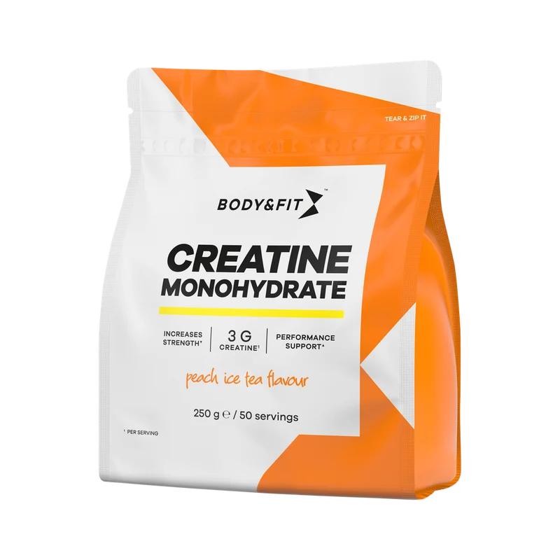 Body & Fit Creatine Monohydrate Peach Ice Tea Flavour 250 gram
