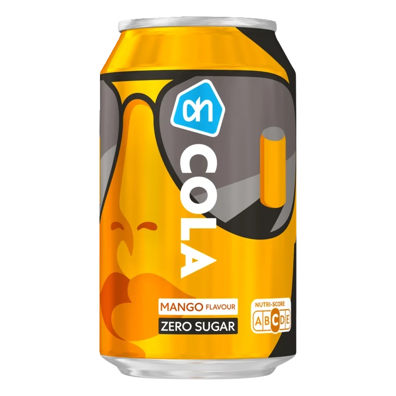 Cola zero sugar mango flavour