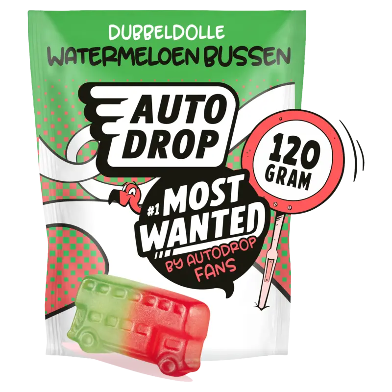 Autodrop Most wanted watermeloen bussen