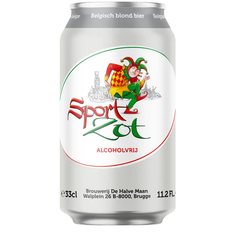 Sportzot Belgisch blond bier alcoholvrij