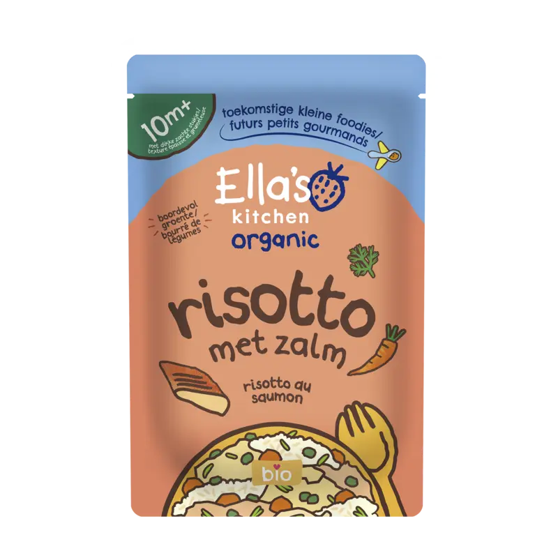 Ella's kitchen Risotto met zalm 10m+