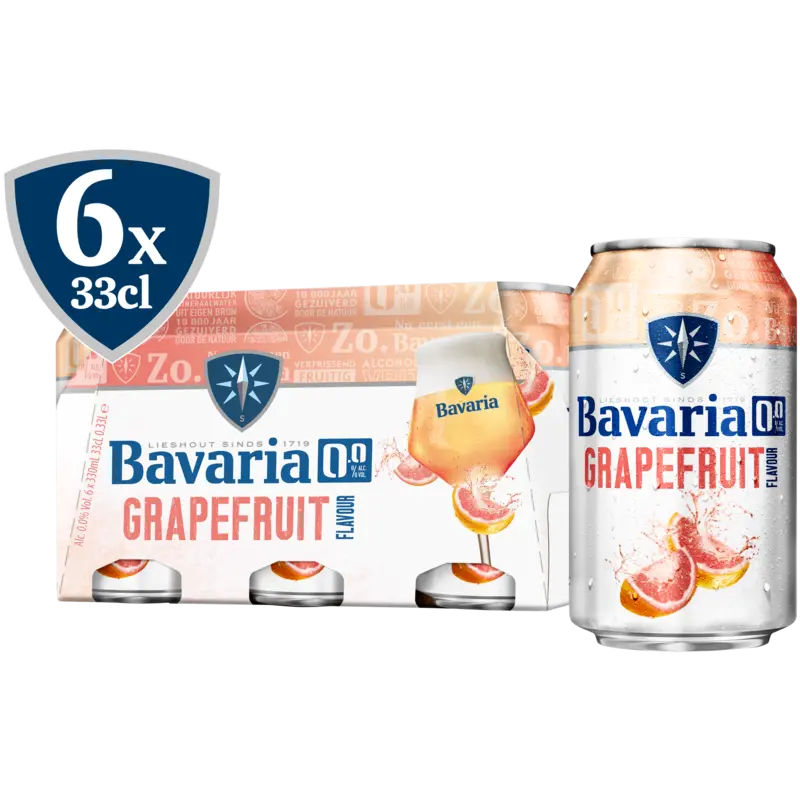 Bavaria Grapefruit flavour 0.0 6-pack