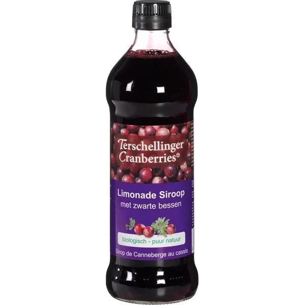 Terschellinger Cranberries Zwarte Bes Limonadesiroop 500 ml