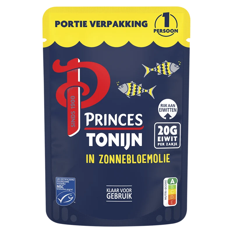 Princes Tonijn in zonnebloemolie pouch