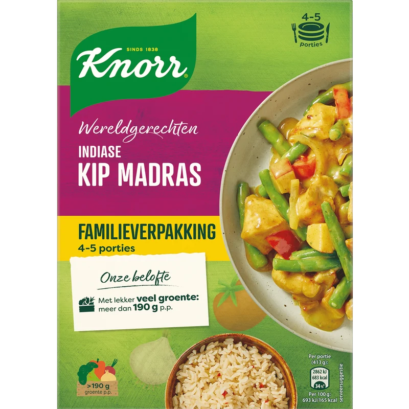 Knorr Wereldgerechten Indiase Kip Madras XL