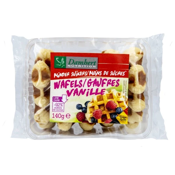 Damhert Vaniile Wafels minder suikers 140g