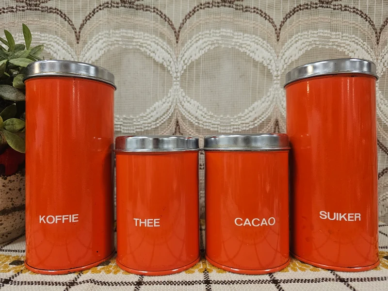 Brabantia oranje voorraadbussen