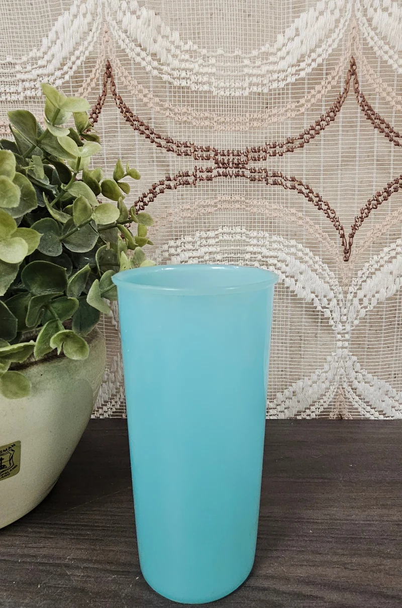 Tupperware beker pastel blauw