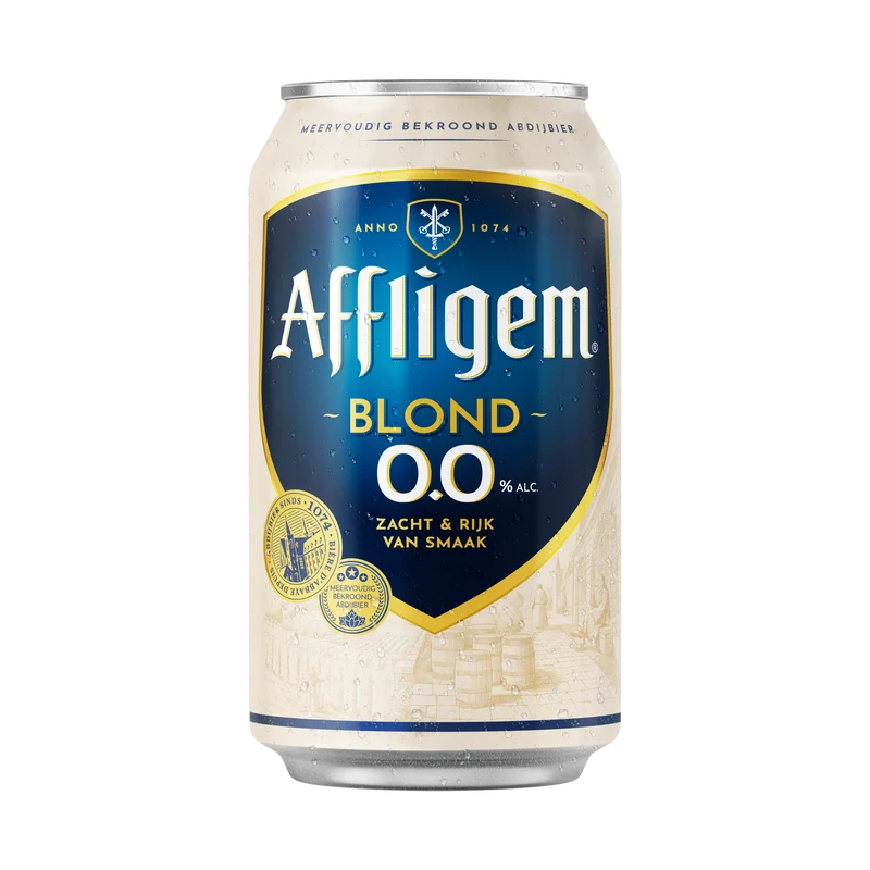 Affligem Blond 0.0 bier blik
