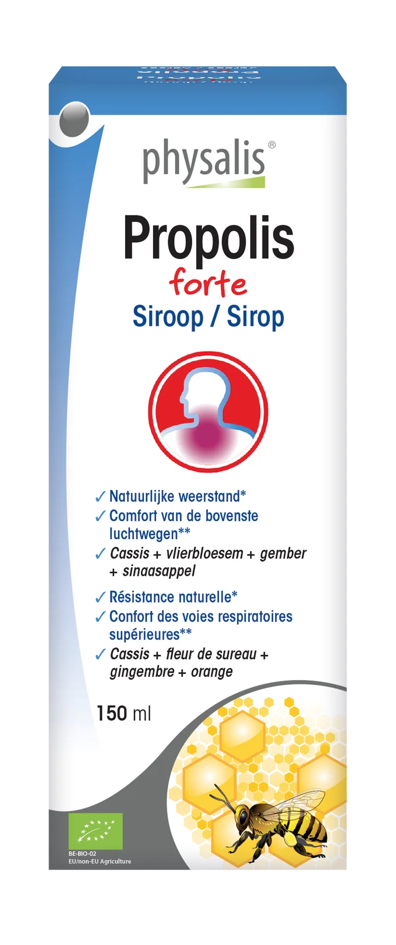 Physalis Propolis forte siroop bio 150ml