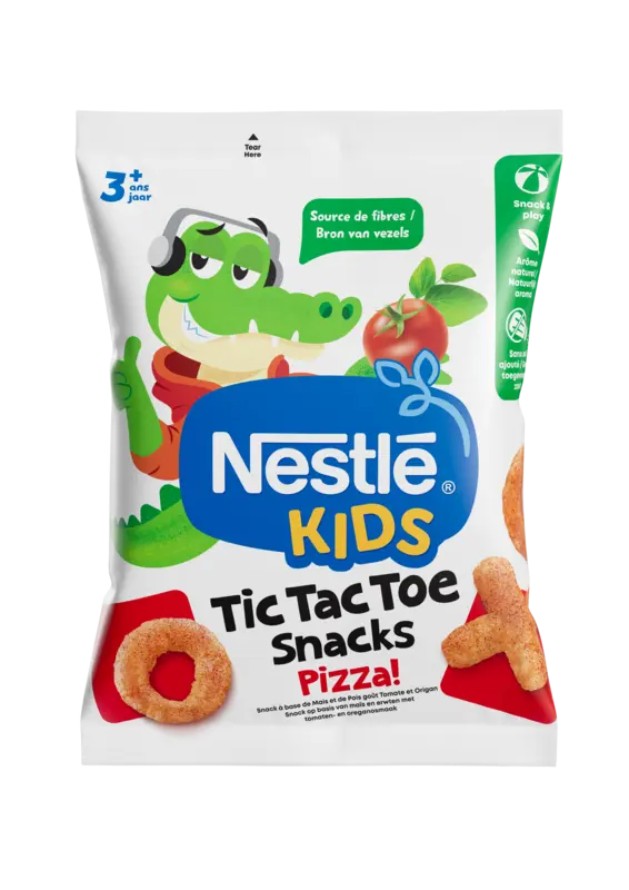 Nestlé Kids tic tac toe snacks pizza 3+ jaar