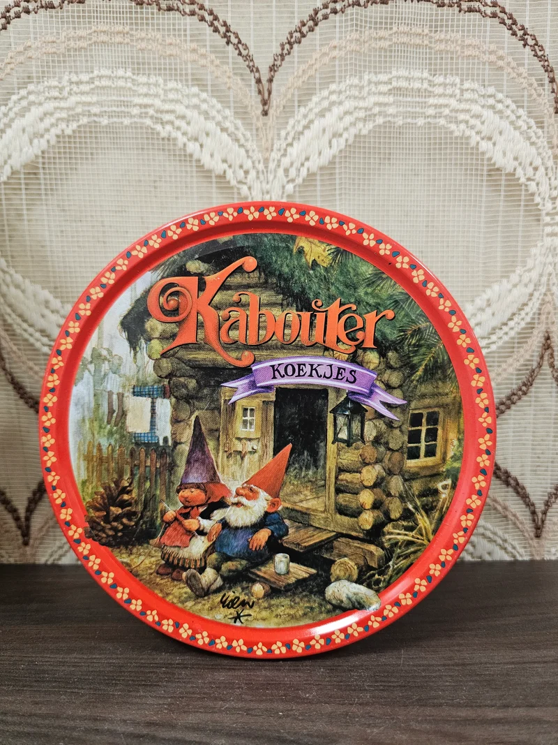 Rien Poortvliet kabouter koekjes blik vintage