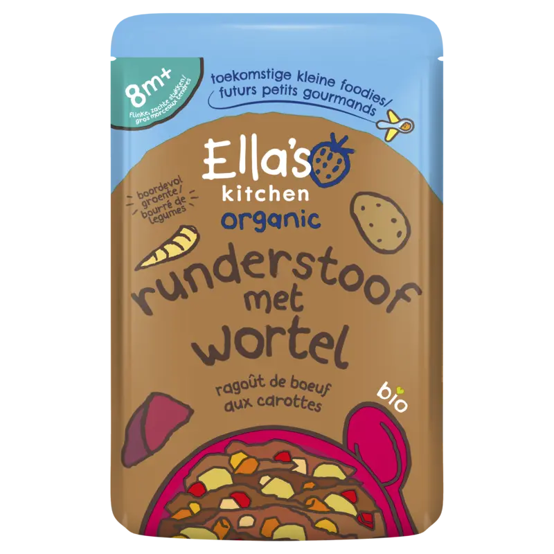 Ella's kitchen Hartverwarmende runderstoof 8m+ bio
