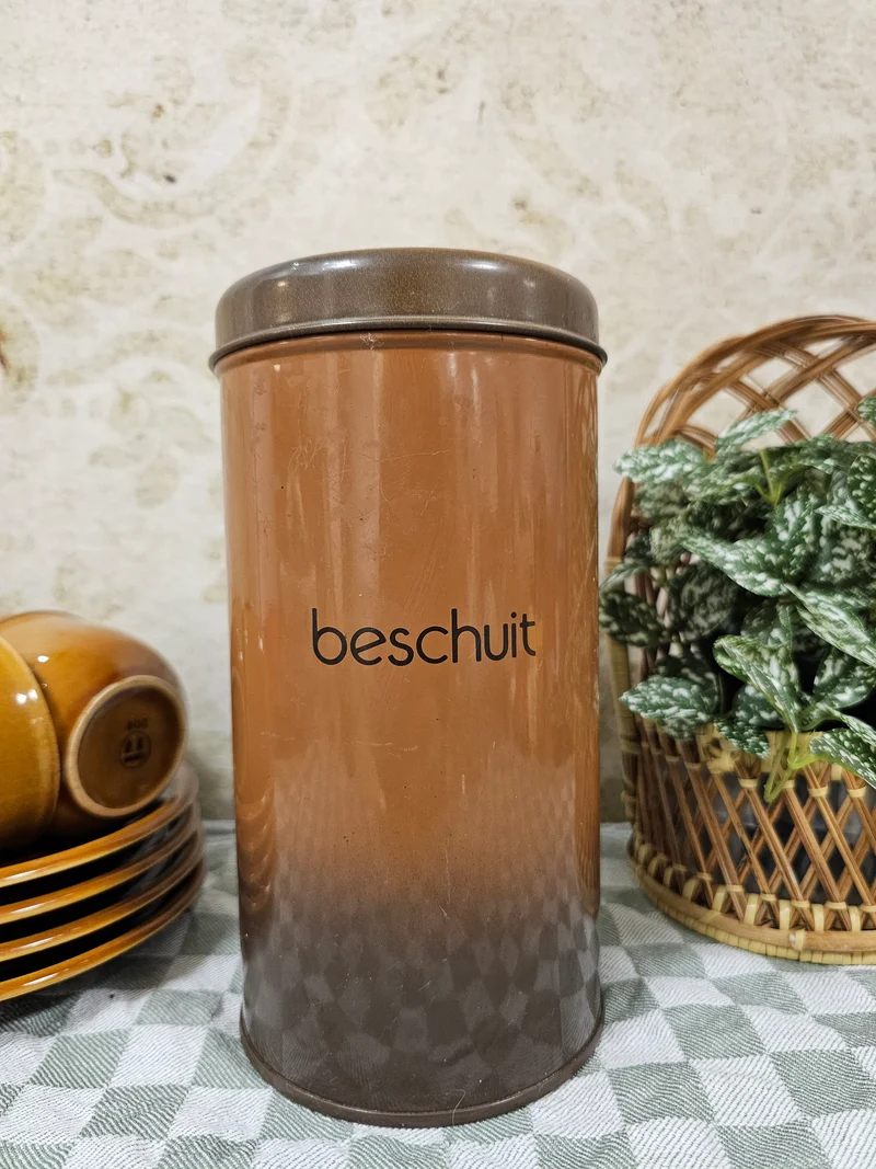 Brabantia shadow brown beschuit blik