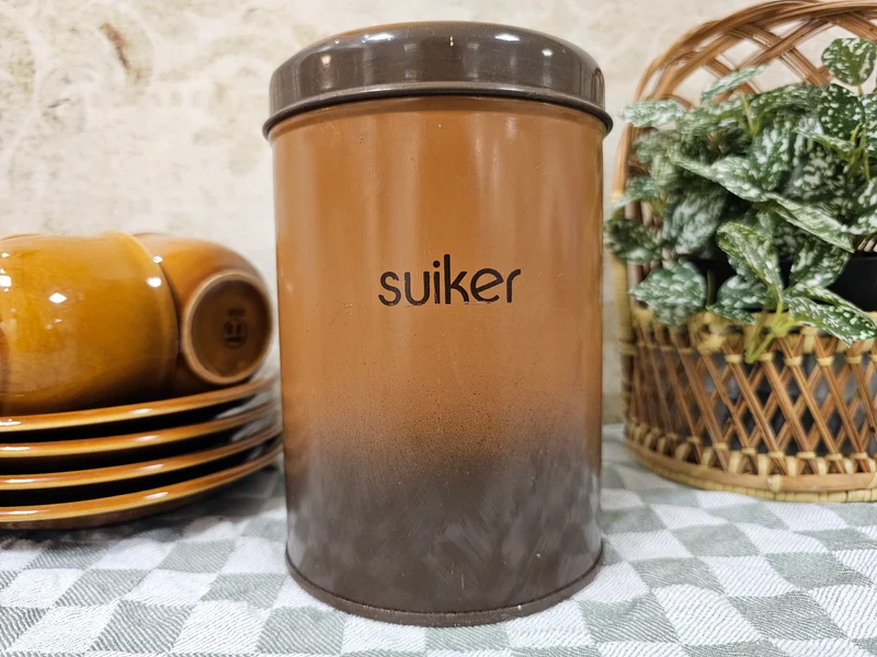 Brabantia shadow brown blik "suiker"