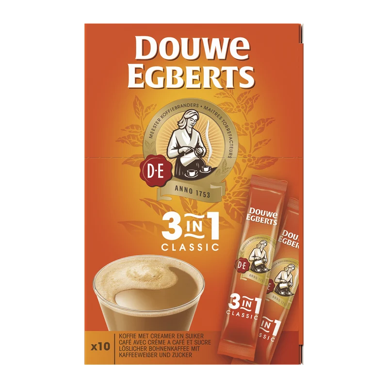 Douwe Egberts Oploskoffie 3-in-1 classic st
