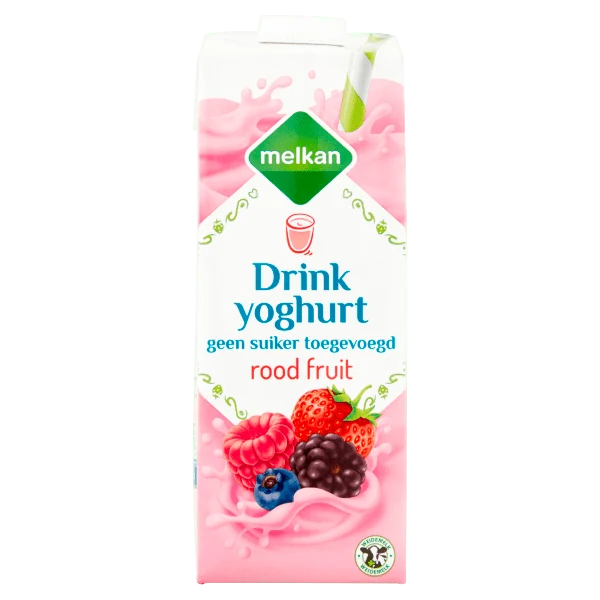 Melkan Drinkyoghurt rood fruit