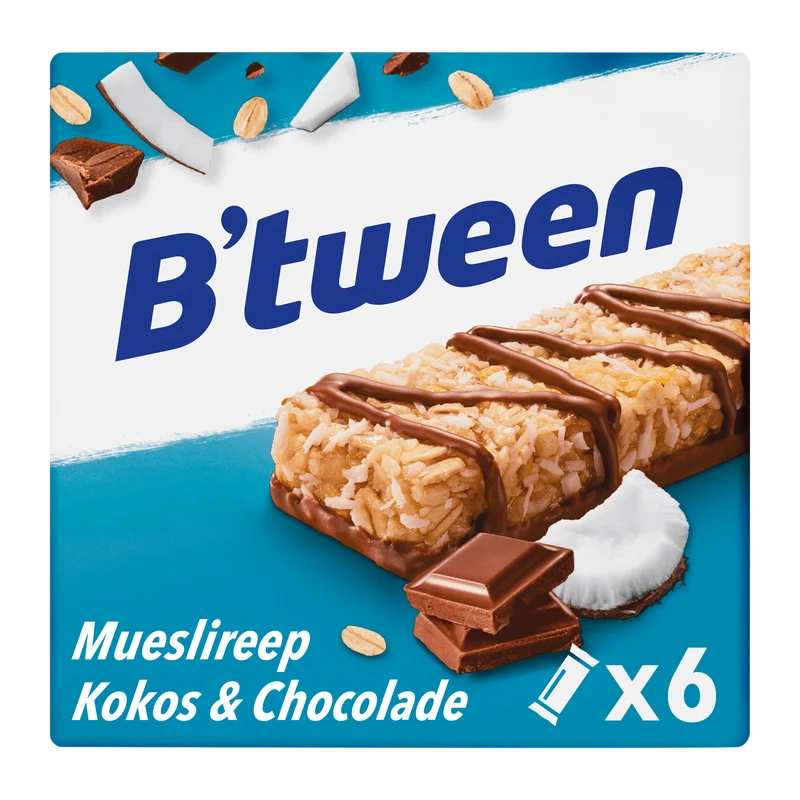 B'tween Mueslireep Kokos Chocolade