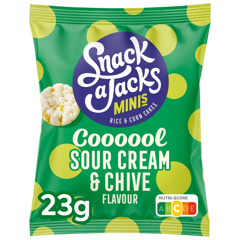 Snack A Jacks Rijstwafels Sour Cream bieslook