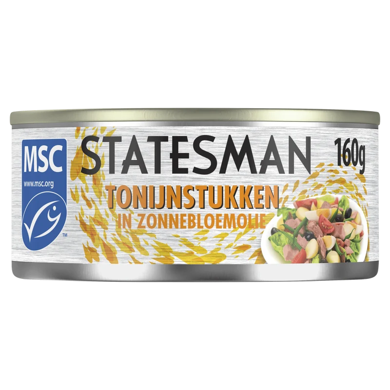 Statesman Tonijnstukken in zonnebloemolie