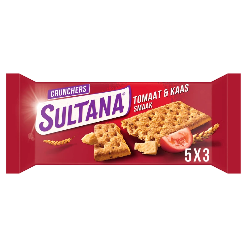 Sultana Crunchers Kaas/Tomaat