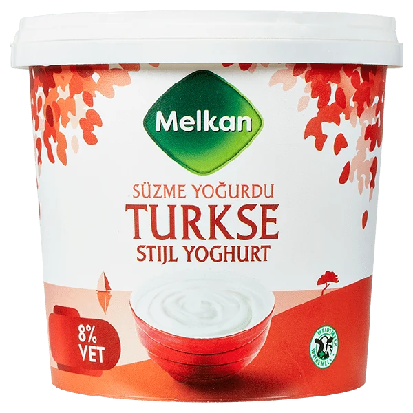 Melkan Turkse stijl yoghurt 8% vet
