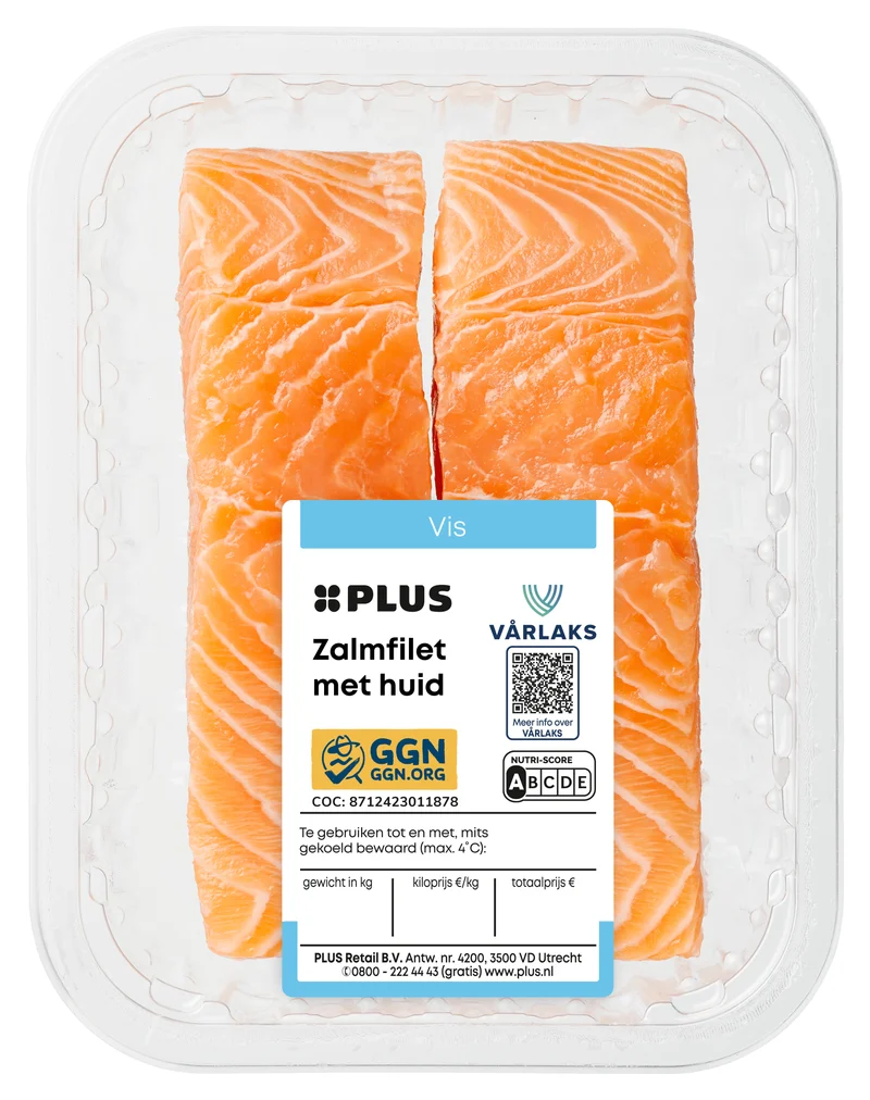 Zalmfilet met huid
