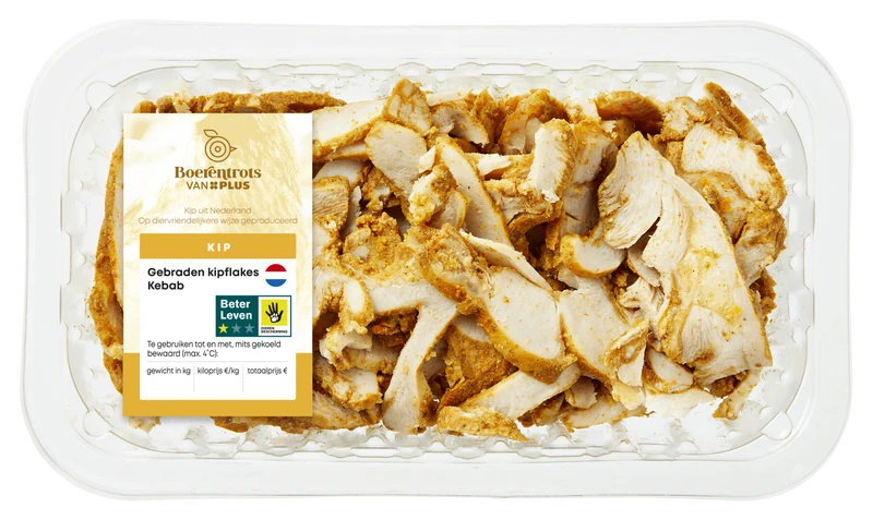 Boerentrots Gebraden kipflakes kebab