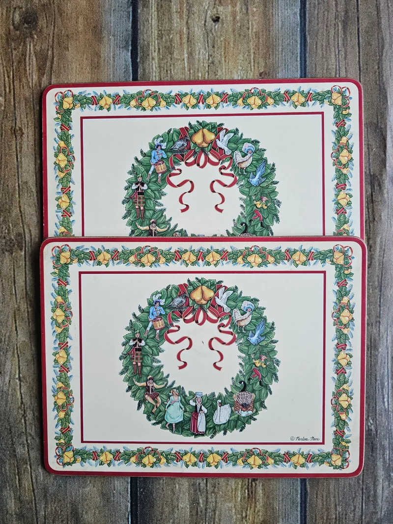 Vintage PIMPERNEL kerst placemats - Marlene Moore