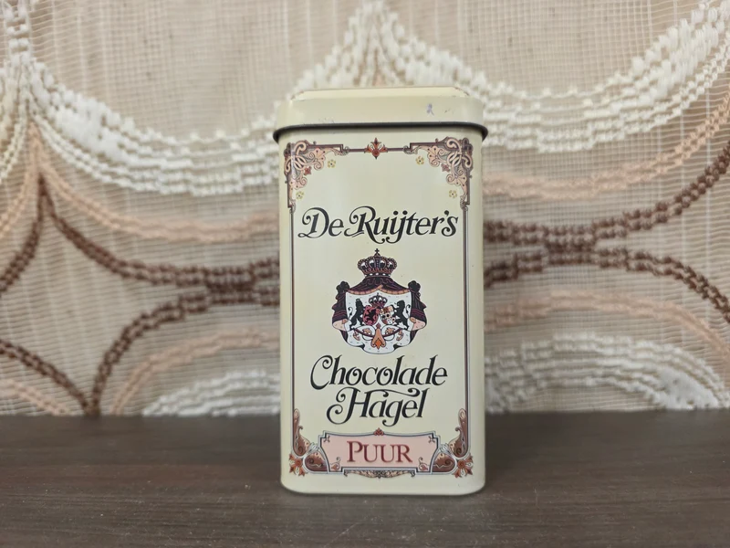 Vintage De Ruijter blikje hagelslag puur