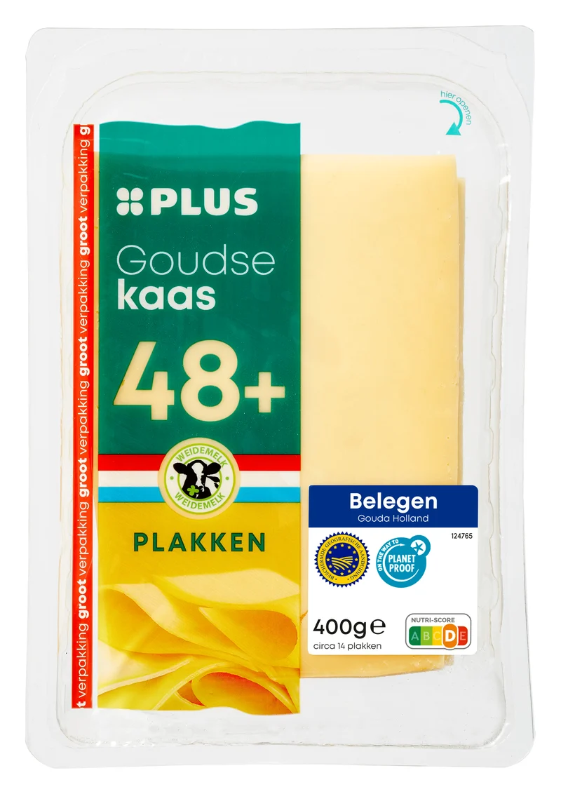 Goudse belegen 48+ plakken