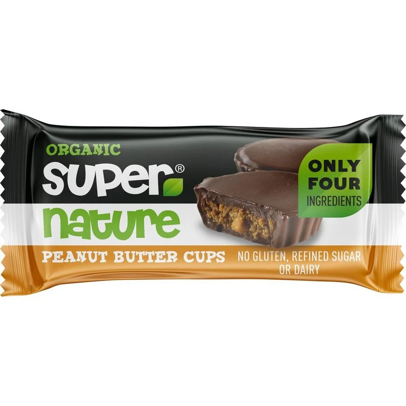 Super Nature Organic Peanut Butter Cups 40 gram