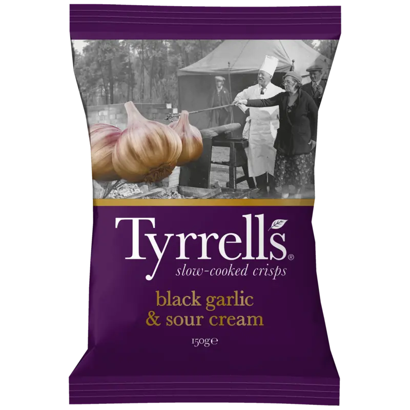 Tyrrells Black garlic & sour cream