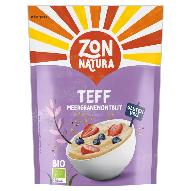 Zonnatura Teff meergranenontbijt glutenvrij