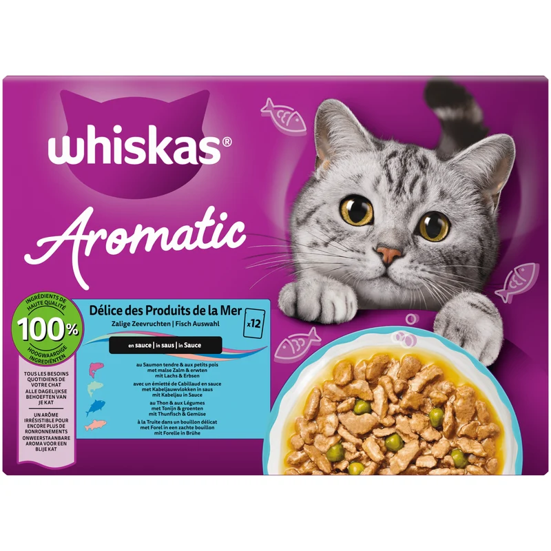 Whiskas maaltijdzakjes aromatic zeevruchten