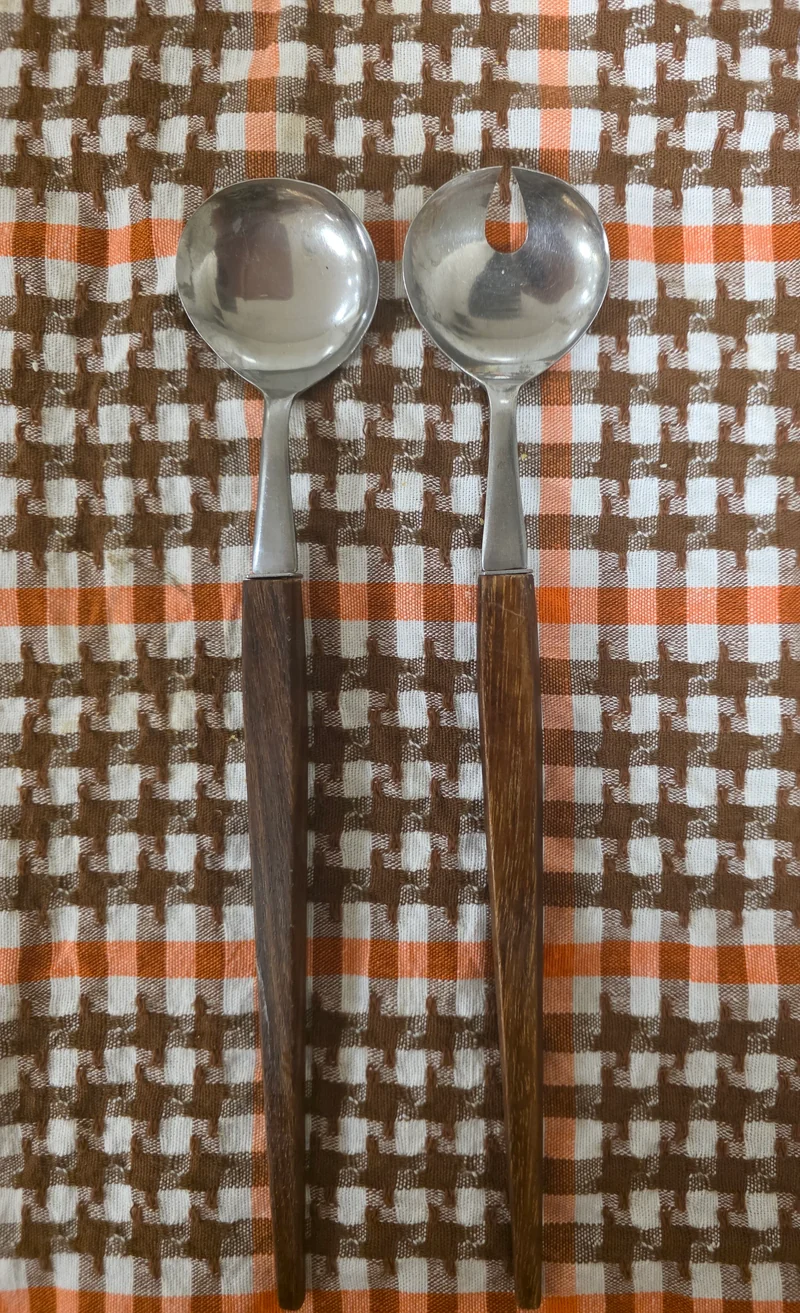 sla bestek slacouvert houten handvat