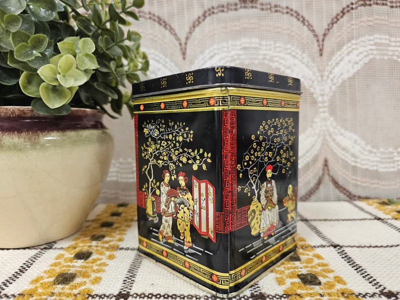 Vintage Chinees thee blik