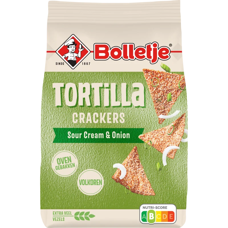 Bolletje Tortilla Crackers Sour Cream Onion