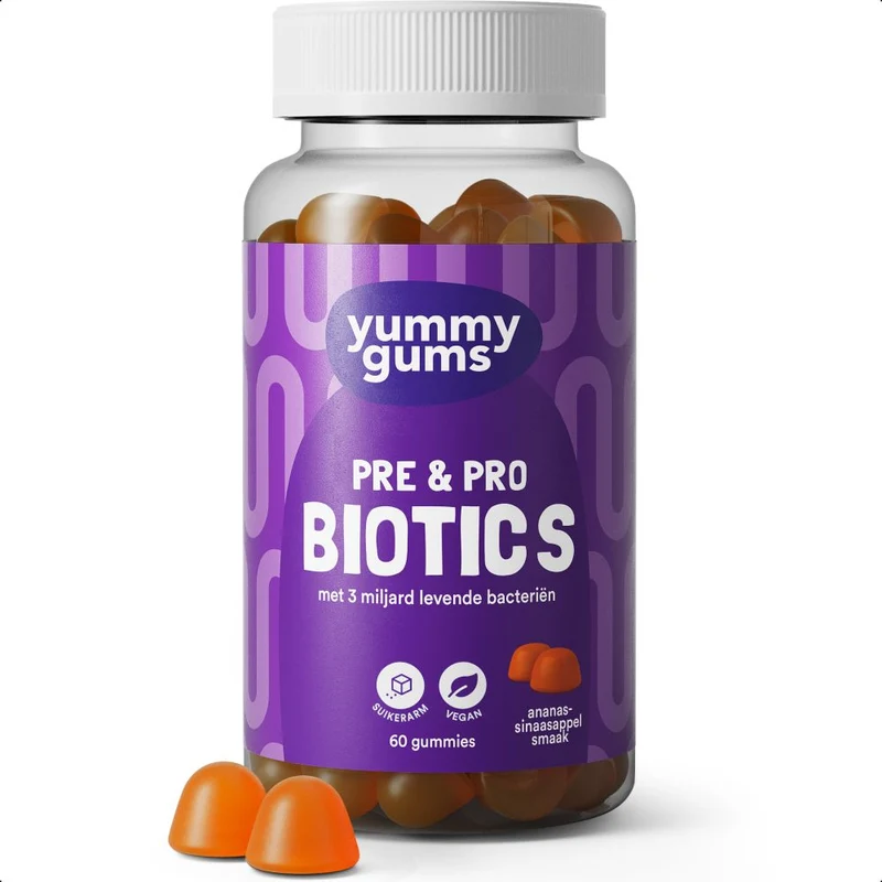 Yummy Gums Pre & Pro Biotics 60 stuks