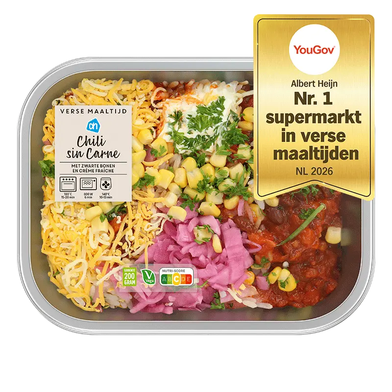 Verse maaltijd chili sin carne