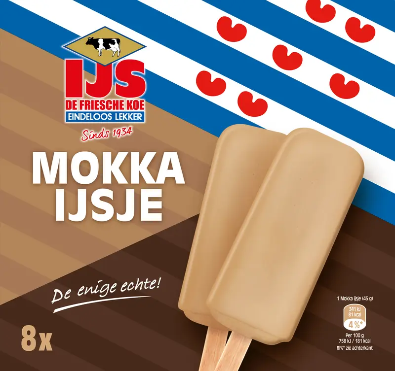 De Friesche koe Mokka ijsje