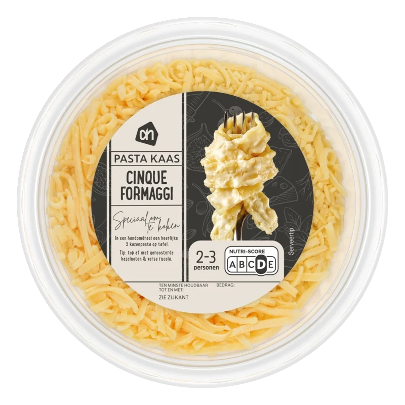 Pasta kaas cinque formaggi